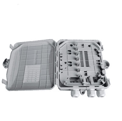 Hộp đầu cuối sợi quang 12 lõi trong nhà / ngoài trời SC / LC / ST / FC Xám nhạt