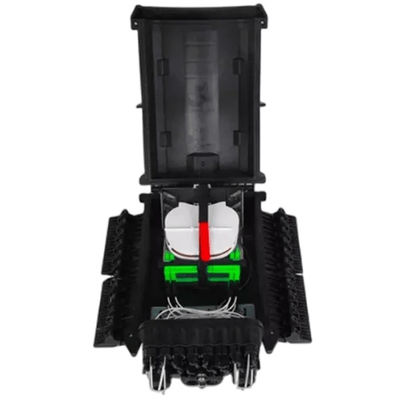 Hộp kết thúc cáp quang FTTB 24 cổng Wall Mount Black IP68 OM1 96Cốt lõi