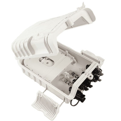 Hộp kết thúc cáp quang 8 cổng ABS PLC Vỏ bọc đầu cuối quang học màu xám IP65