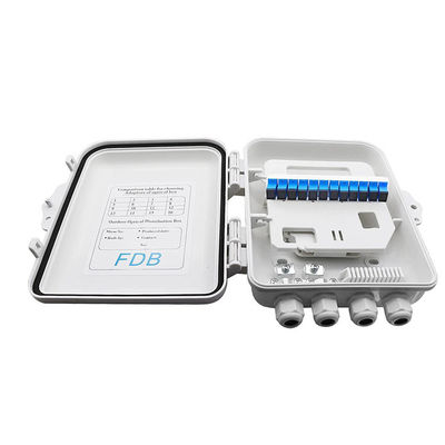 Hộp chia sợi quang PLC SC 1x8 IP65 12 lõi treo tường