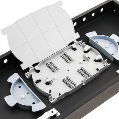 19&quot; Rack Mount Fiber Patch Panel ST Adapter 1U Fiber Enclosure 12 Cốt lõi