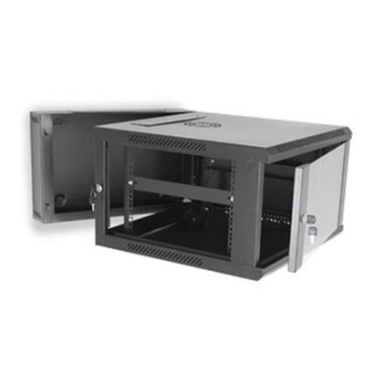 Khung máy chủ Giá treo tường Tủ giá 1.2mm Cửa kính 6U