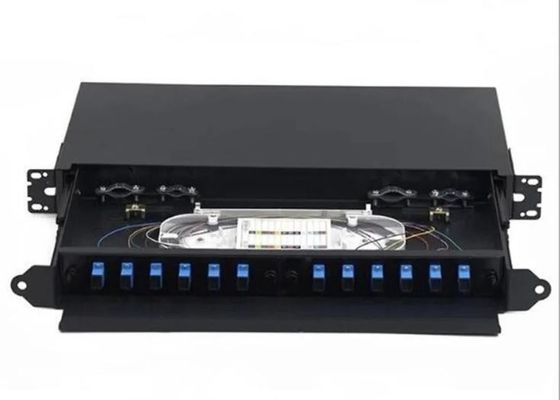 Bảng điều khiển sợi quang 12 lõi FC Rack Mount ODF Pigtail Kéo ra