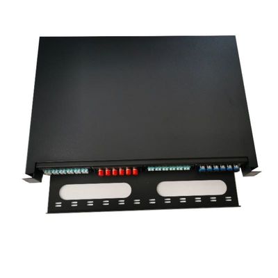 Bảng điều khiển sợi quang gắn trên giá đỡ 1U thông gió 19 inch ODF 24 lõi