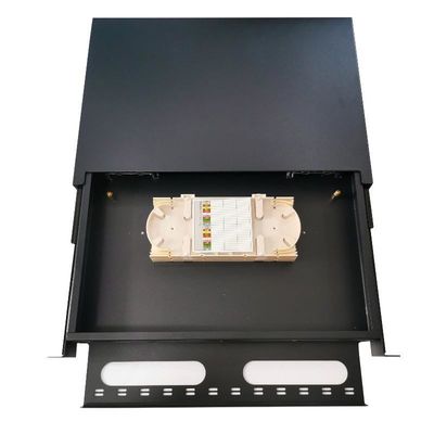 Bảng điều khiển sợi quang gắn trên giá đỡ 1U thông gió 19 inch ODF 24 lõi