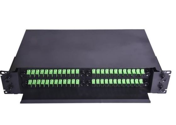 Fc Rack Mounted Fiber Optic Patch Panel ODF 19 Inch 48 Loại kéo miệng