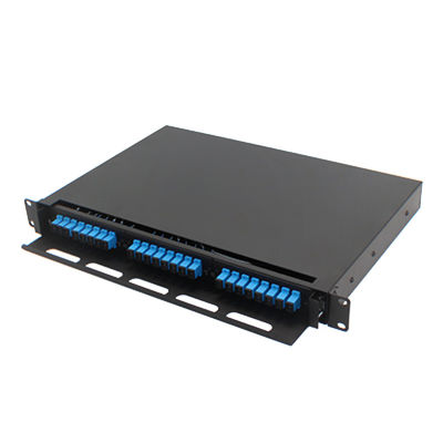 Bảng điều khiển sợi quang FTTH Giá đỡ gắn kết 1U 24 lõi SC LC FC ST