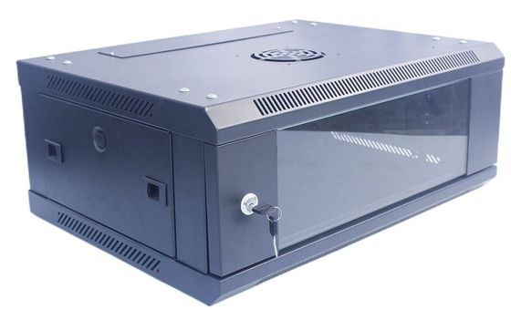 Tủ rack máy chủ 4U một phần Giá treo tường được gia cố bằng quạt