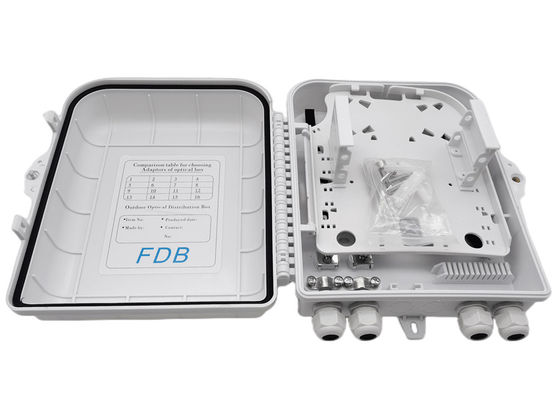 Hộp chia sợi quang màu trắng LC 1x16 PLC Splitter Treo tường