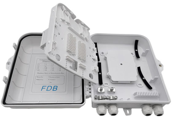 Hộp chia sợi quang màu trắng LC 1x16 PLC Splitter Treo tường