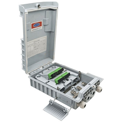 Hộp chia sợi quang SM / MM Bộ chia PLC 1x8 màu xám nhạt