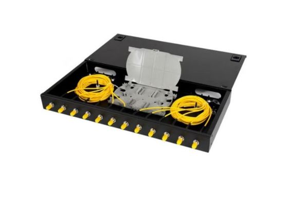 Cố định giá treo cáp quang Bao vây 12 Bảng điều khiển lõi Bộ chuyển đổi 1U St Upc
