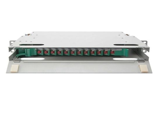 12 Cốt lõi ODF Patch Panel FC 1U Rack Mount Box 19&quot; Fiber Optic