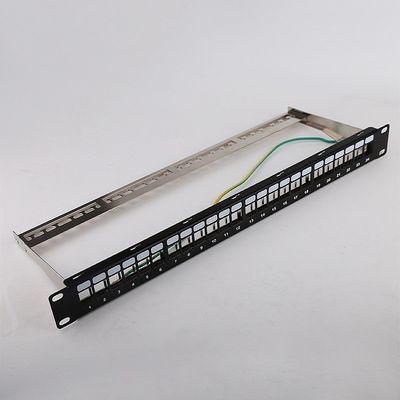 Bảng vá 1U 24 cổng STP Bảng vá RJ45 Rack Mount Cat6 Trống