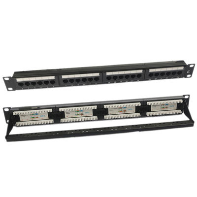 Bảng vá lỗi UTP 24 cổng CAT6 Bảng vá lỗi 1U Keystone Trống RJ45