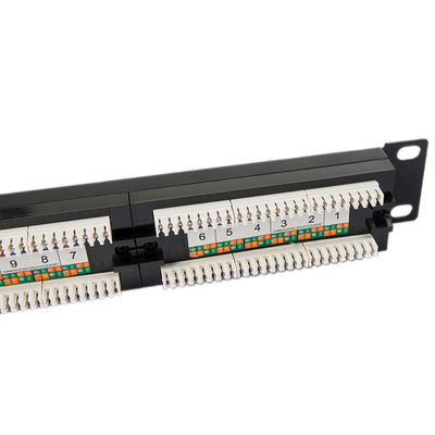 Bảng vá lỗi Keystone trống 1U Bảng vá lỗi 24 cổng CAT5E không được che chắn