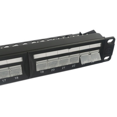 Bảng vá không che chắn 1U 24 cổng Keystone Keystone RJ45 DustProof