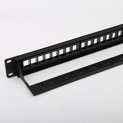 Bảng vá mạng 1RU C5e Khung trống Bảng vá 24 cổng chưa tải