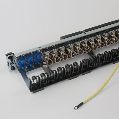 Bảng vá lỗi mạng UTP Bảng vá lỗi cổng RJ45 1U 24 tích hợp