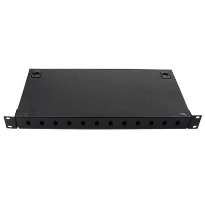 Bảng điều khiển gắn giá đỡ kim loại 12 Hộp kết nối song công LC Bộ kết nối FTTH