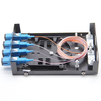 Mini Wall/Aerial Mount ODF Hộp kết thúc sợi quang 4 cổng Bộ chuyển đổi giữ chữ D LC/UPC