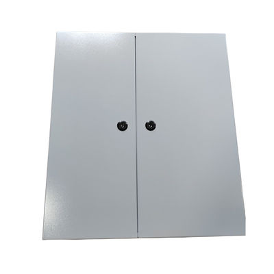 Bức tường 72 sợi quang phân phối khung kim loại cửa kép khóa kép