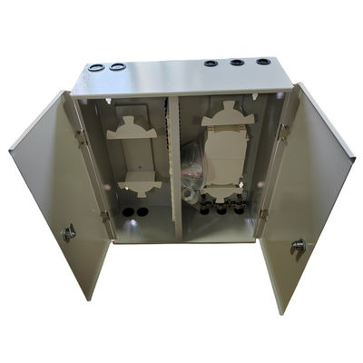 Bức tường kim loại gắn sợi khoang 72 lõi với 2 cửa và khóa kép