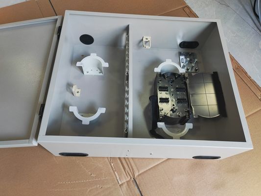 Tùy chỉnh 72Port 144Core SC / LC / FC / ST 1-Door Wall Mount Fiber Enclosure Metal ODF