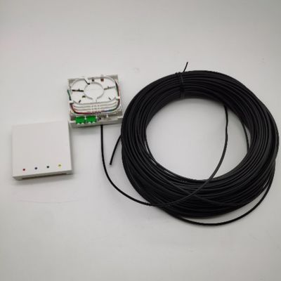 LC/APC hộp kết thúc sợi kết nối trước 4 sợi 10-100M Wall Outlet Box 4fo