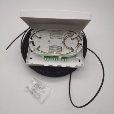 6Cores LC/APC hộp phân phối quang học kết nối trước 6Fibers tường ổ cắm PTO Box